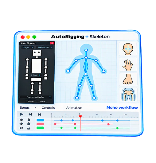 Skeleton character rig